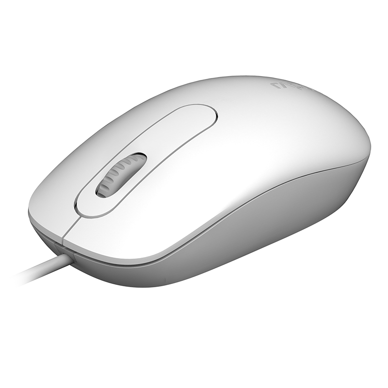 雷柏（Rapoo） N200 有线鼠标 办公鼠标 对称鼠标 笔记本鼠标 电脑鼠标 台式机鼠标 白色