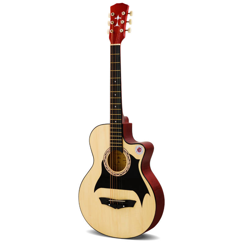 马洛malesi 38寸民谣木吉他初学者练习琴炫彩琴弦 jita吉它乐器 310