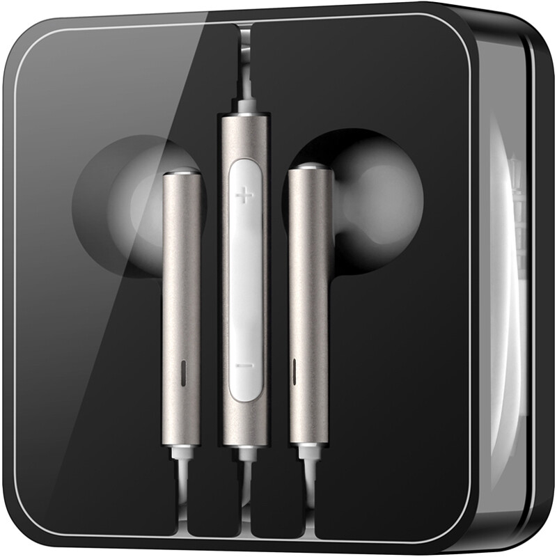 荣耀三键线控带麦半入耳式耳机AM116(尊爵版)适用于荣耀手机