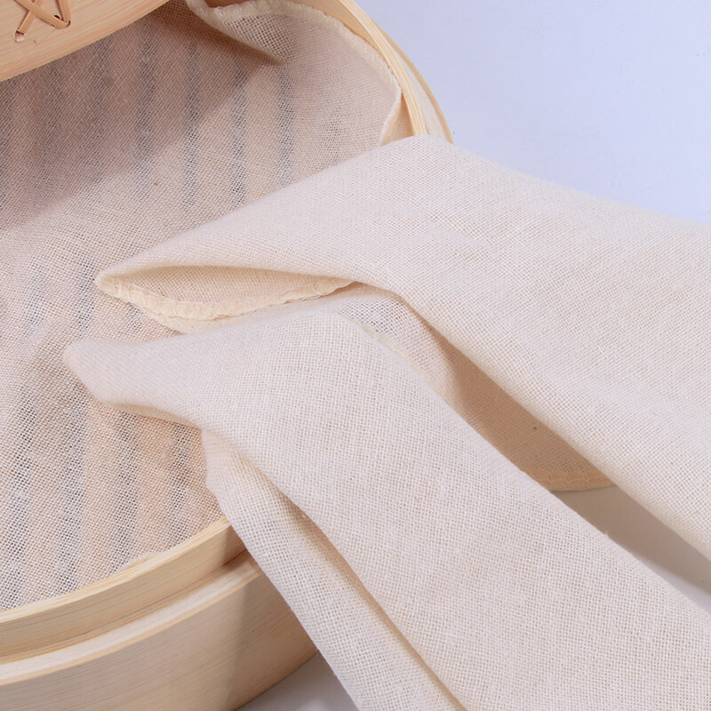 拜杰（Baijie）棉质蒸笼布 蒸馒头笼屉布直径30cm 蒸笼布5片