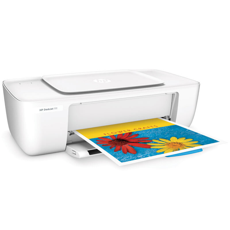 惠普（HP）DJ 1111 彩色喷墨入门级经济型打印机 学生打印 作业打印