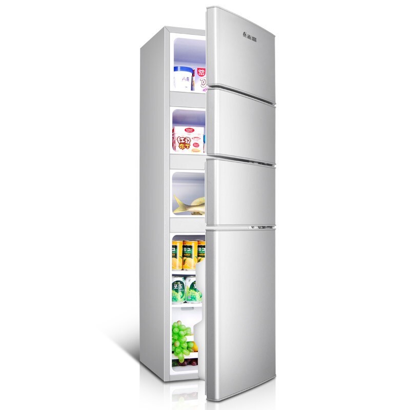志高（CHIGO）【送货上门】冰箱小型小冰箱迷你宿舍冷冻冷藏双开门冰箱家用电冰箱租房 160升 四开新款
