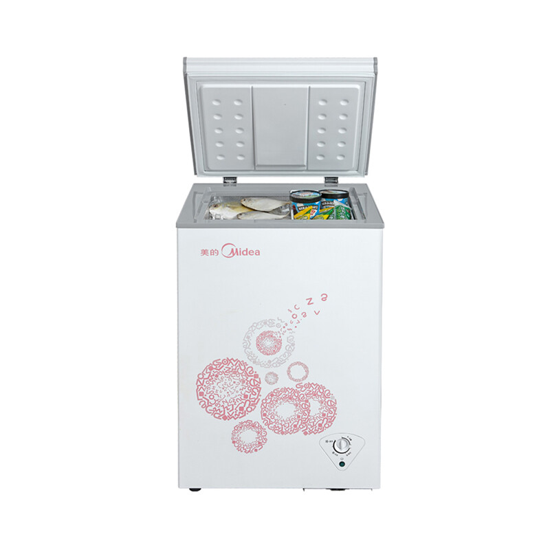 【品牌自营】美的(Midea)冰柜 96升小冷柜冷藏柜 家用小型冷冻柜BD/BC-96KM(E）