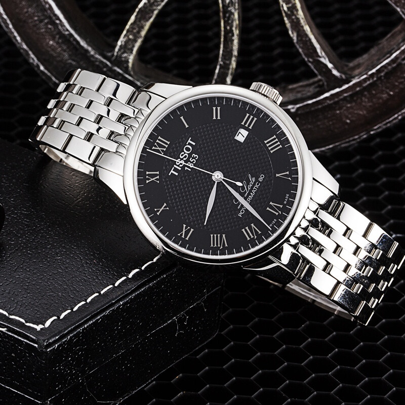 天梭(TISSOT)瑞士手表 力洛克系列钢带机械男士手表T006.407.11.053.00