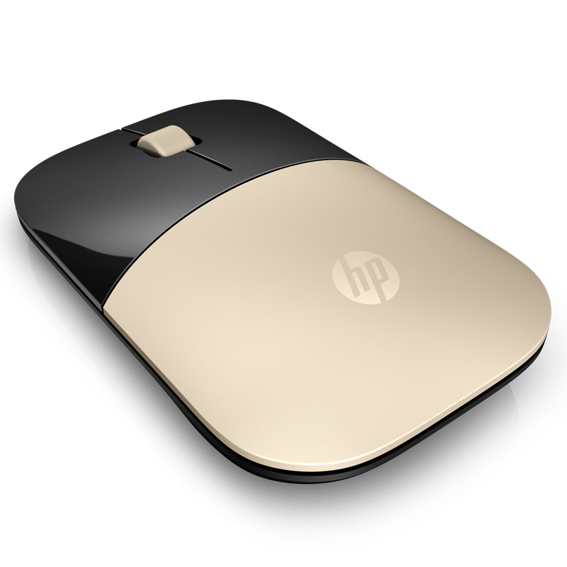 惠普（HP）Z3700 无线鼠标 便携办公鼠标 金色