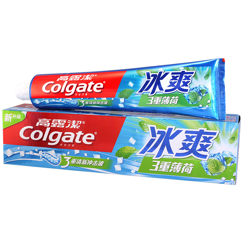 高露洁(colgate) 冰爽三重薄荷 牙膏 180g - 喵喵折官网