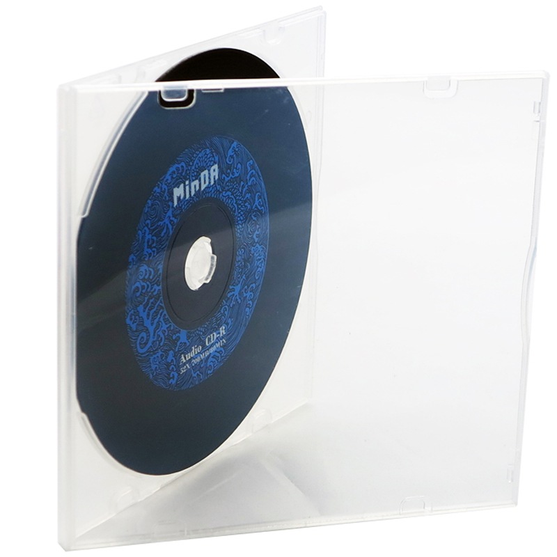 铭大金碟（MNDA）单片装 CD盒 光盘盒 柔韧设计 不易碎 10片/包