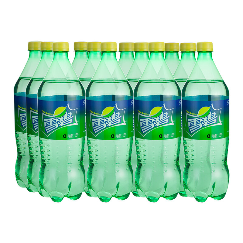 雪碧sprite 柠檬味 汽水饮料 碳酸饮料 1.25l*12瓶整箱装 *2个