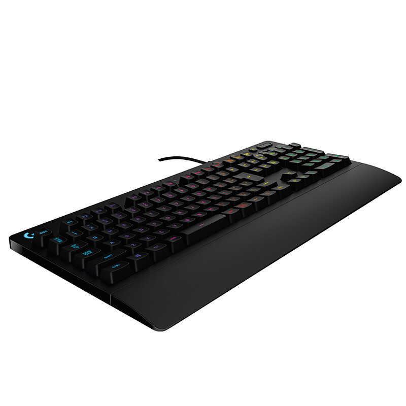 罗技（G）G213键盘 有线键盘 游戏键盘 全尺寸 RGB背光键盘 吃鸡键盘