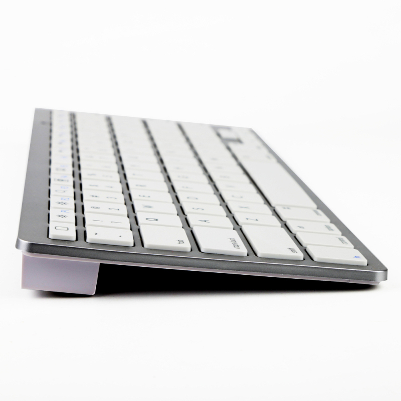 吉选（GESOBYTE）BK78 键盘 无线蓝牙键盘 办公键盘 超薄键盘 78键 手机 surface ipad 平板 Mac通用 银白色