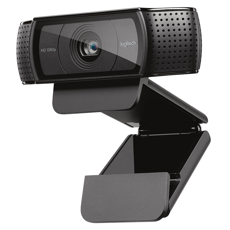 罗技（Logitech）C920e 高清网络摄像1080P自动对焦光线校正 双麦克风立体声  直播  一键链接社交软件