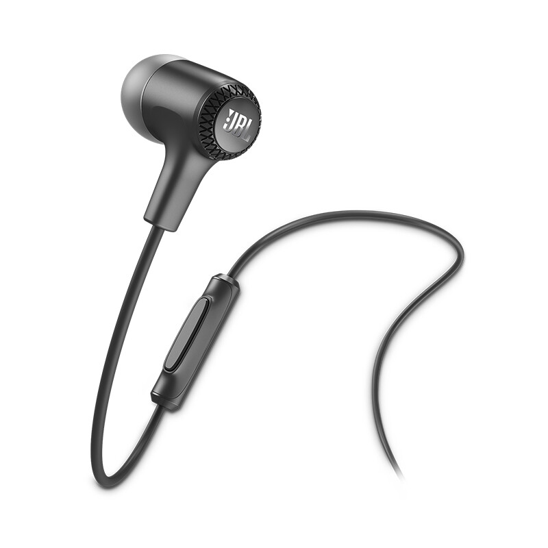 JBL E15 入耳式耳机耳麦 音乐耳机 游戏耳机 带麦可通话 靓丽黑