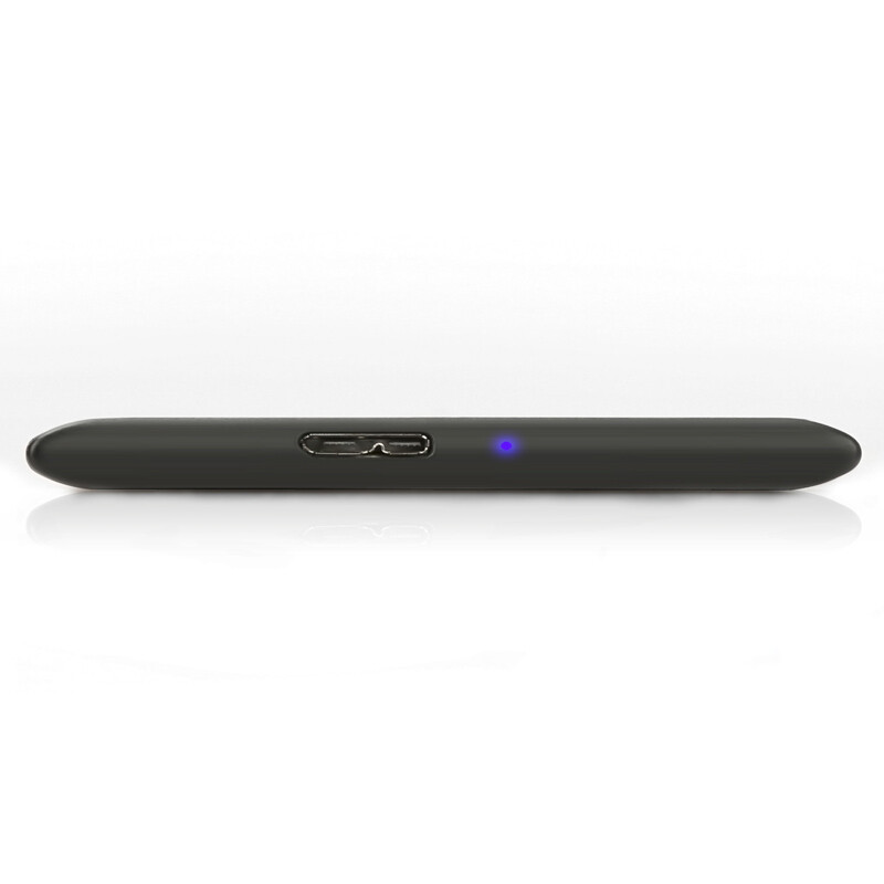 黑甲虫 (KINGIDISK) 500G USB3.0 移动硬盘 SLIM系列 2.5英寸 珍珠银 9.5mm金属纤薄机身 抗震抗压 SLIM500
