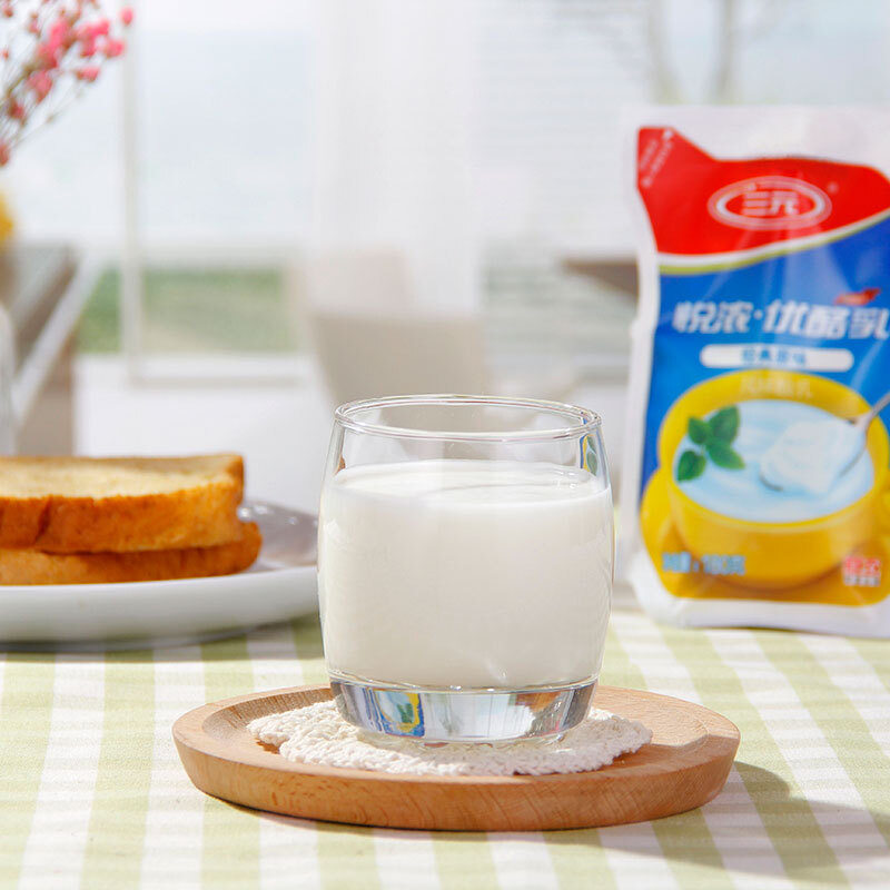 三元 悦浓·优酪乳 风味发酵乳 经典原味酸奶 180g*8礼盒装