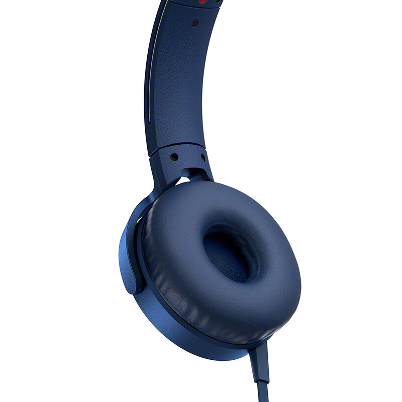 索尼（SONY）MDR-XB550AP 重低音立体声耳机 头戴式 蓝色