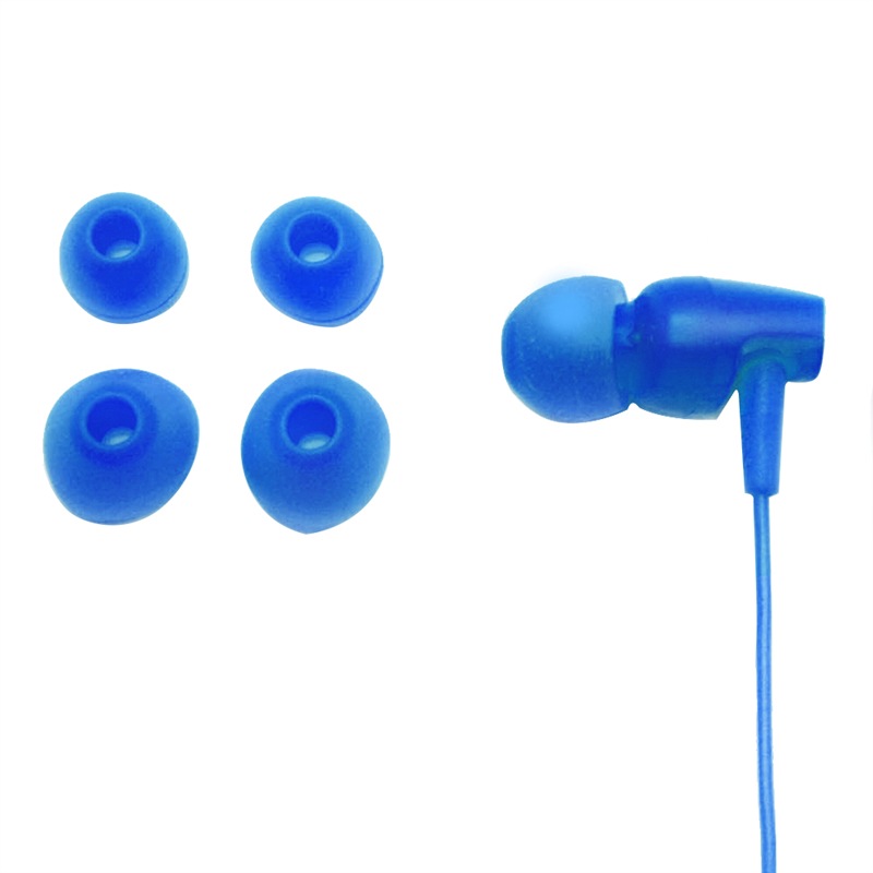 铁三角 CLR100 入耳式运动有线耳机 居家办公 立体声 音乐耳机 蓝色
