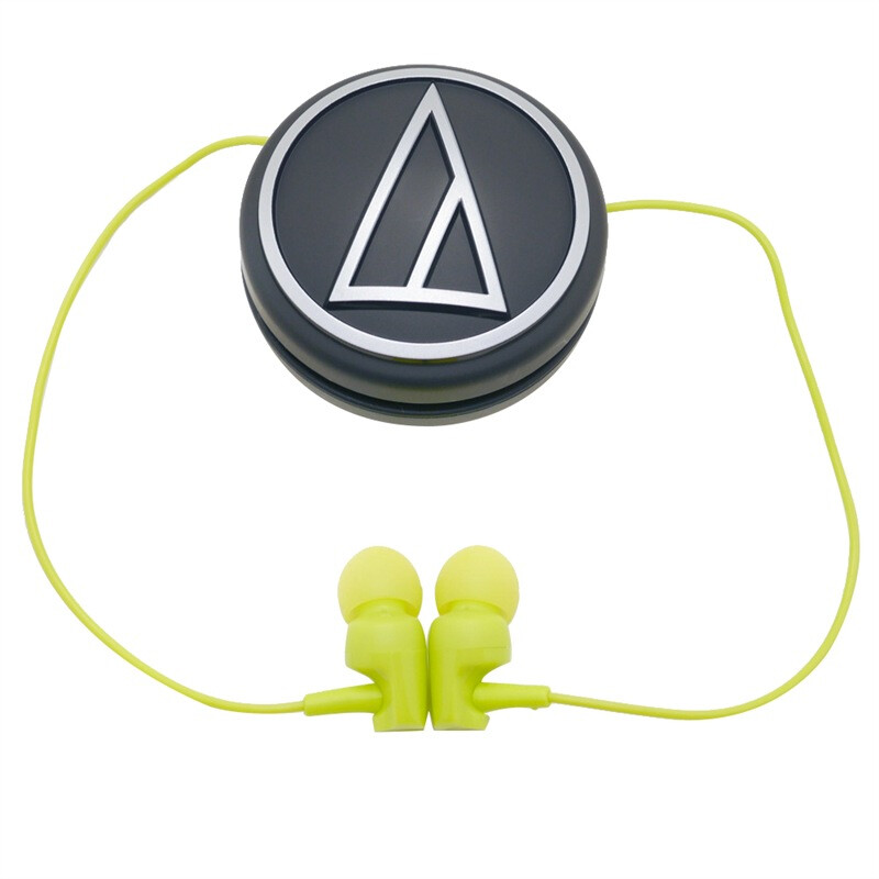 铁三角 CLR100 入耳式运动有线耳机 居家办公 立体声 音乐耳机 橧绿色