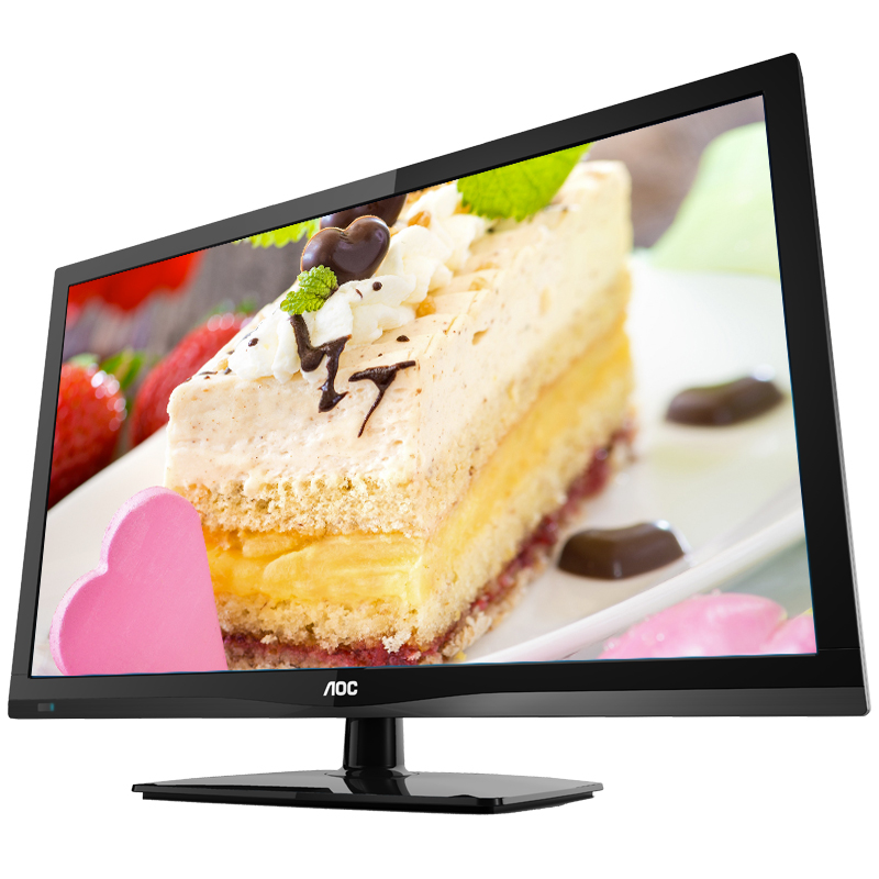 AOC T2264MD 21.5英寸宽屏全高清多媒体LED背光液晶电视/电脑显示器（黑色）