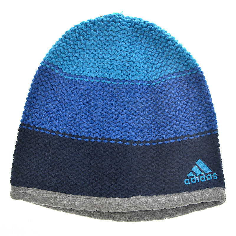 阿迪达斯 adidas 冬季男帽女帽 情侣款针织保暖运动帽 m66815蓝 osfw