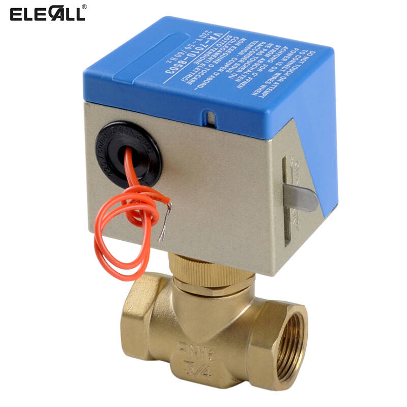 伊莱科va-7010型 中央空调风机盘管电动阀 电动二通阀 电磁阀 6分 1寸