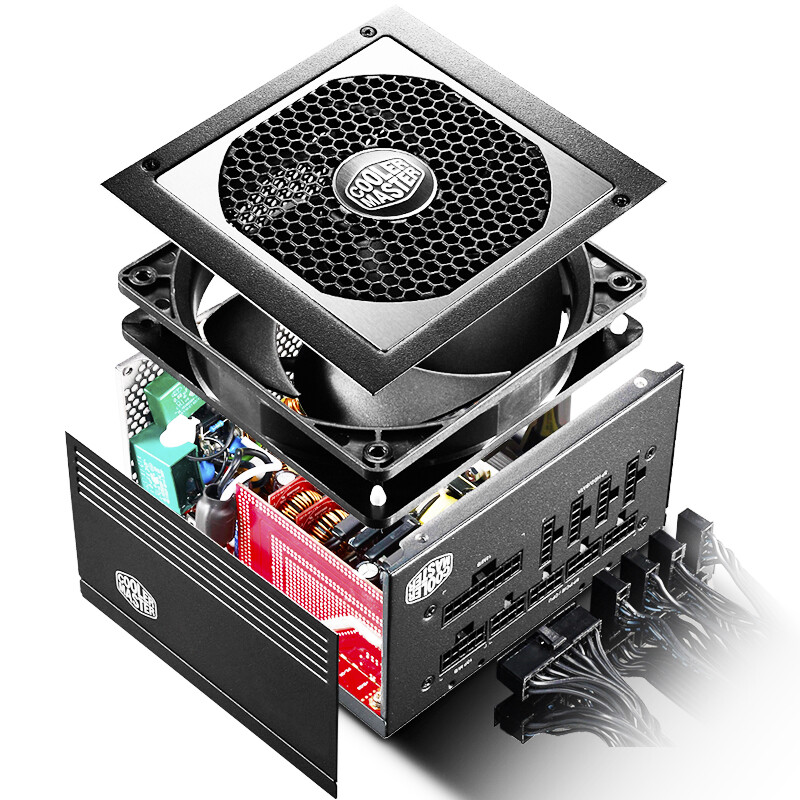 酷冷至尊（CoolerMaster）额定750W V750游戏电脑电源（80PLUS金牌/全模组/全日系电容/质保五年/台式电源）