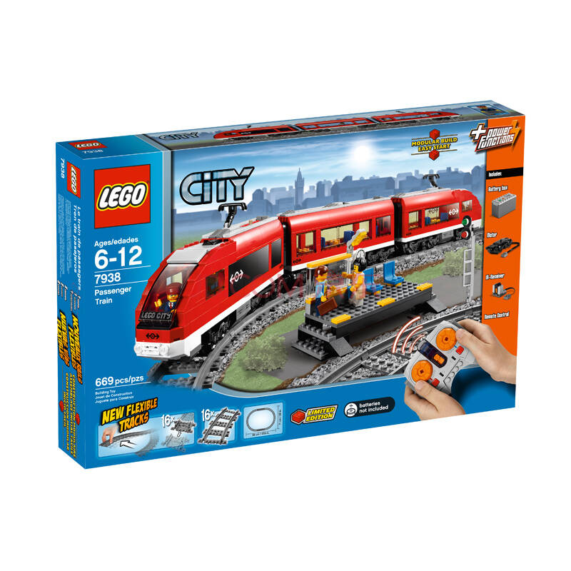 乐高 正品 lego 城市系列 l7938 客运火车 积木 早教 玩具