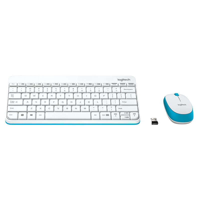 罗技（Logitech） MK245 Nano 无线鼠标键盘套装 电脑笔记本迷你键鼠套装 MK245 nano白色