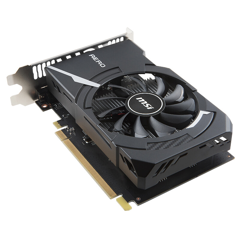 微星（MSI）GeForce GT 1030 AERO ITX 2G OCV1 1189MHZ-1430MHz 64BIT GDDR4 PCI-E 3.0显卡