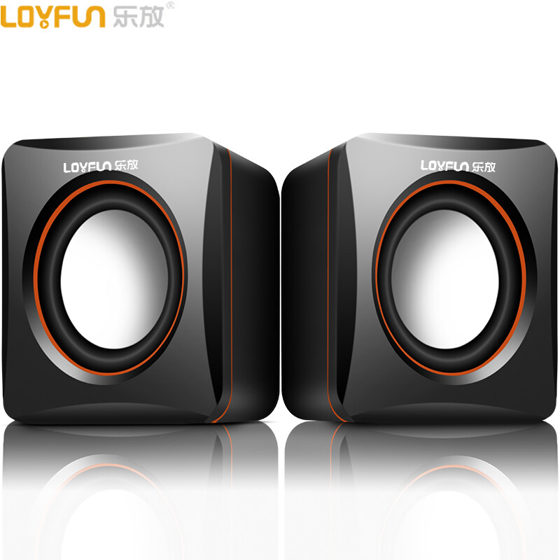 乐放（LOYFUN）LF-701 音响 2.0声道USB电脑便携式多媒体迷你小音箱 笔记本桌面有线mini低音炮 支付收款提醒