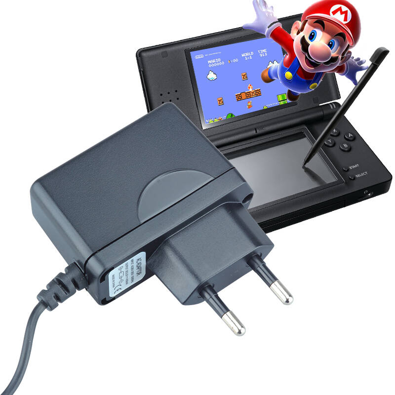 任天堂ndsl掌机充电器 220v直充 电源配适器 黑色
