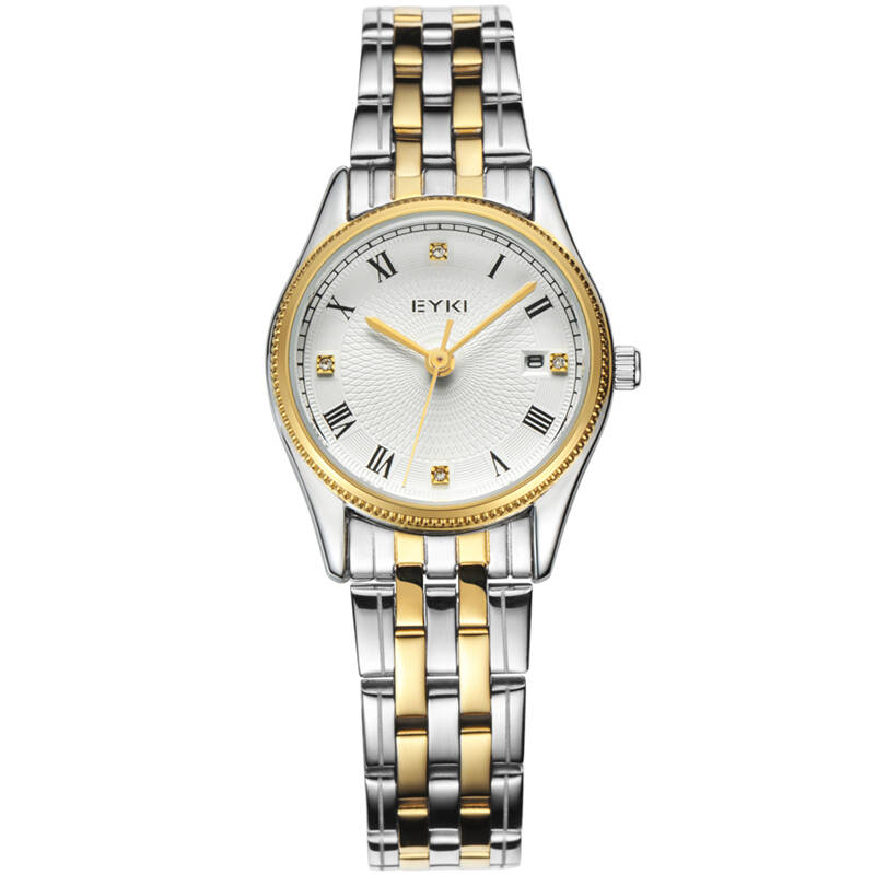 艾奇(eyki)时尚石英女表 8599商务休闲皮带女士手表 简约韩版时装表