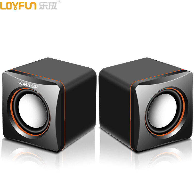 乐放（LOYFUN）LF-701 音响 2.0声道USB电脑便携式多媒体迷你小音箱 笔记本桌面有线mini低音炮 支付收款提醒