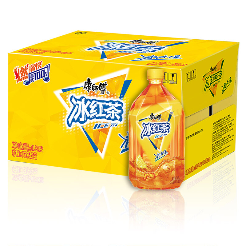 康师傅 冰红茶1l*12瓶 整箱