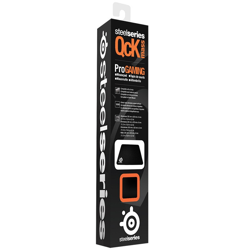 赛睿 (SteelSeries) QcK Heavy M 黑色 6mm厚度 FPS游戏专用 移动定位精准 电竞游戏鼠标垫