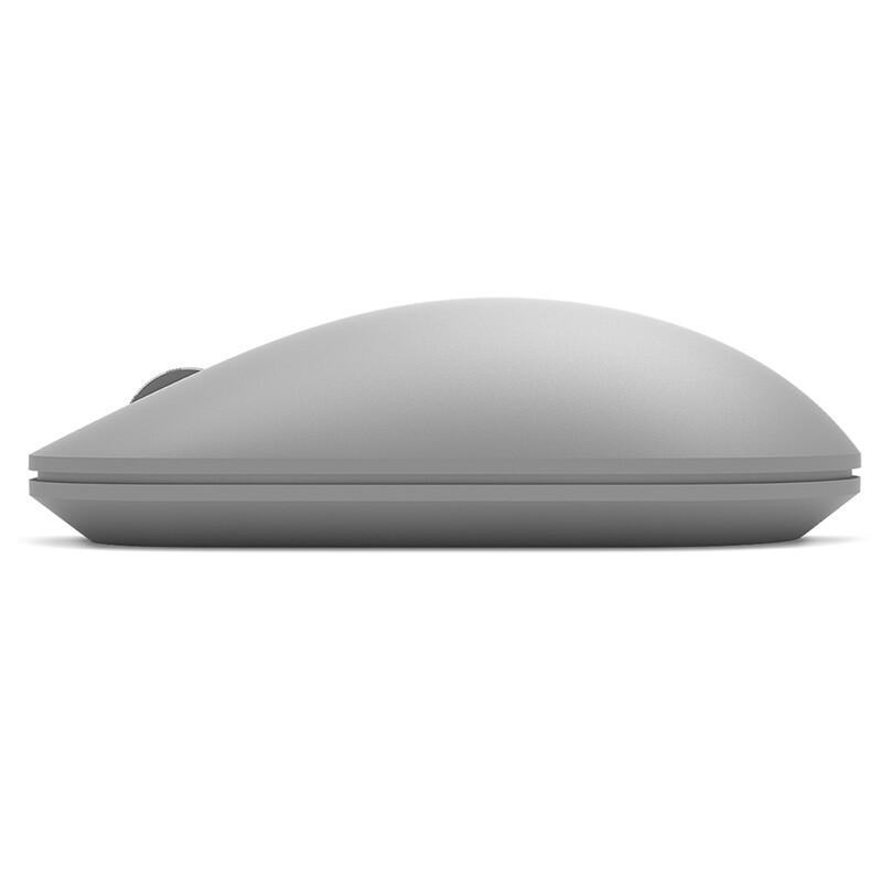 微软 (Microsoft) Modern鼠标 银色 | 时尚鼠标 增高弧度设计 金属滚轮 蓝牙4.0 蓝影技术 1年续航 办公鼠标