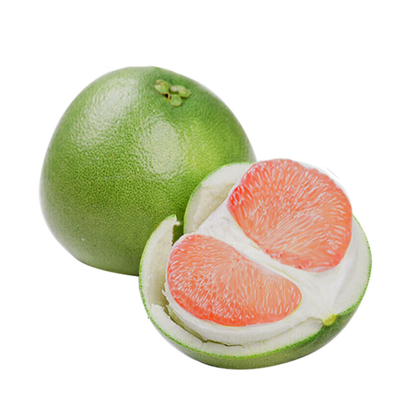 俊鑫达 泰国进口青皮红心青柚子 金柚蜜柚新鲜水果2个装约2.5kg -花瓣网
