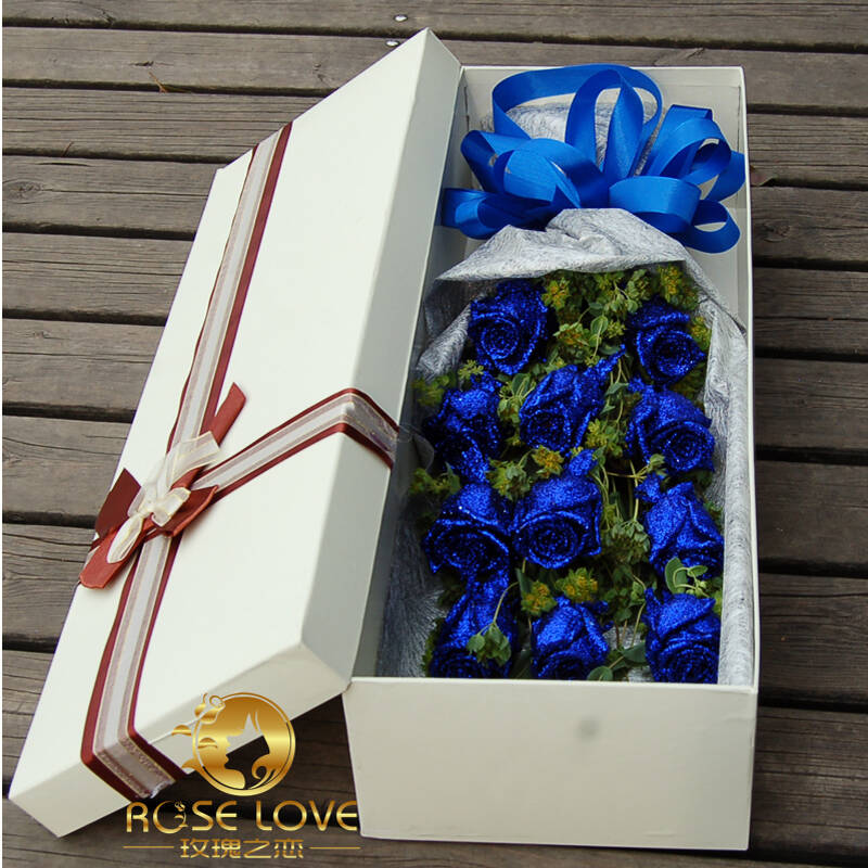 玫瑰之恋roselove鲜花速递杭州上海北京广州武汉成都礼盒装19朵红玫瑰