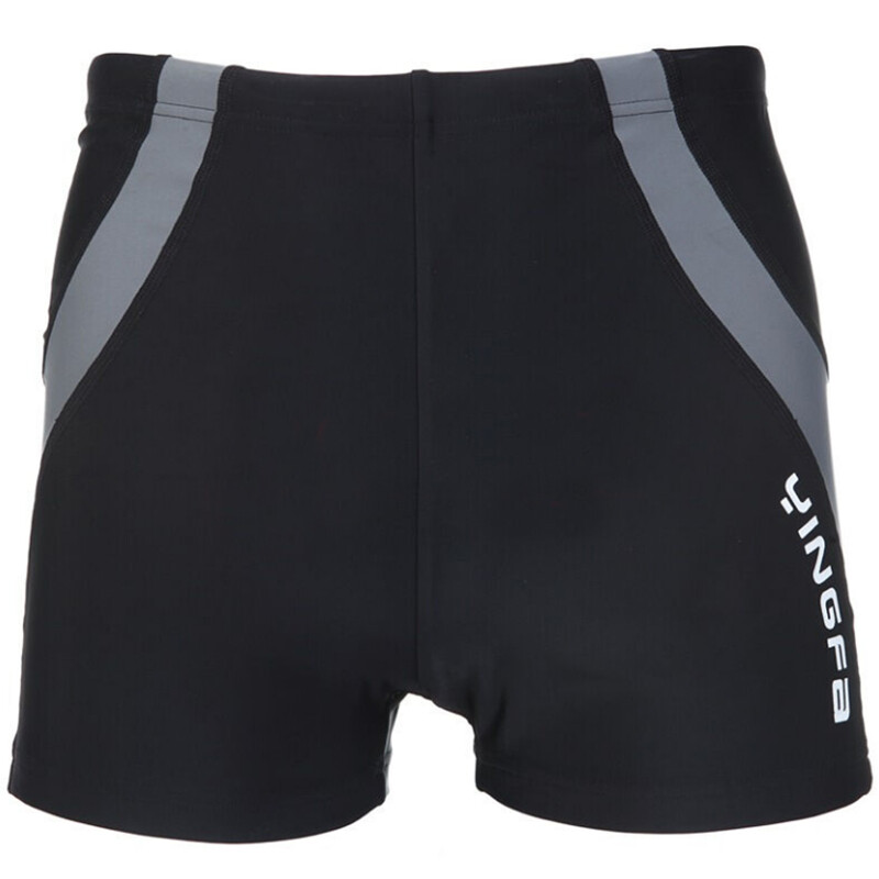 英发(yingfa)泳裤 男士时尚平角游泳裤 抗氯舒适泳装3533-1黑 xxl码 *