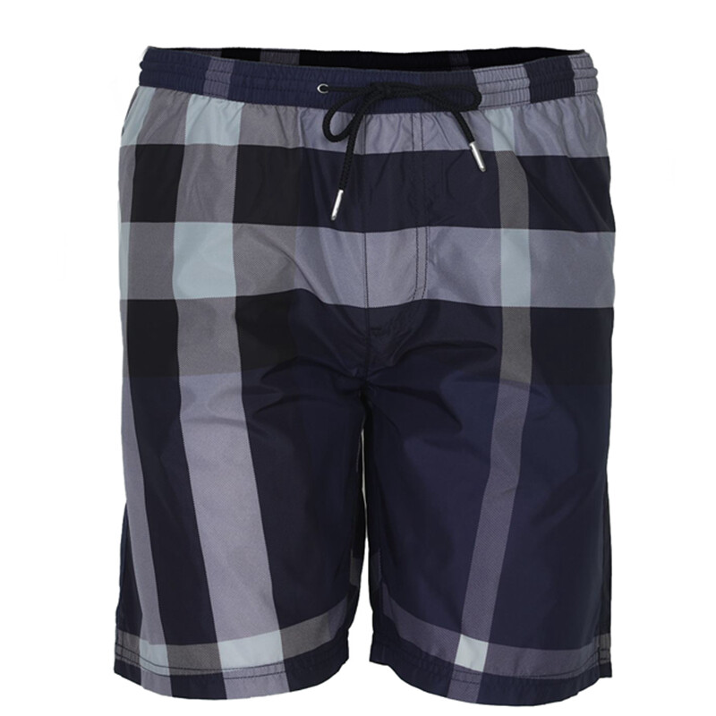 burberry 巴宝莉 男士蓝色棉纶格纹休闲短裤 40054561 s