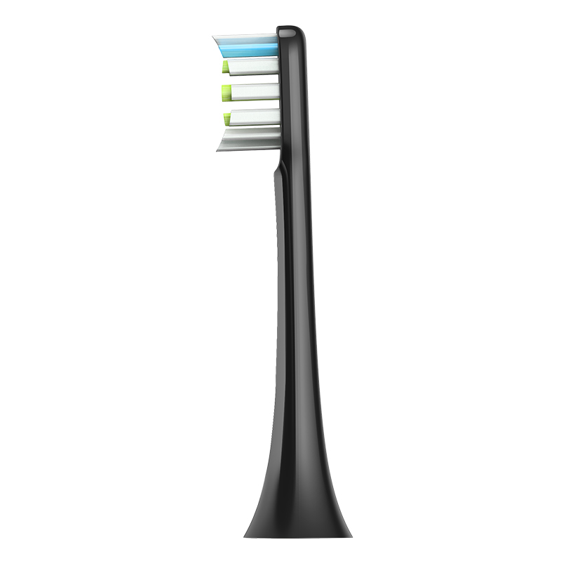 素士(SOOCAS)电动牙刷头 成人 两支装通用清洁型X3通用刷头BH01B黑色