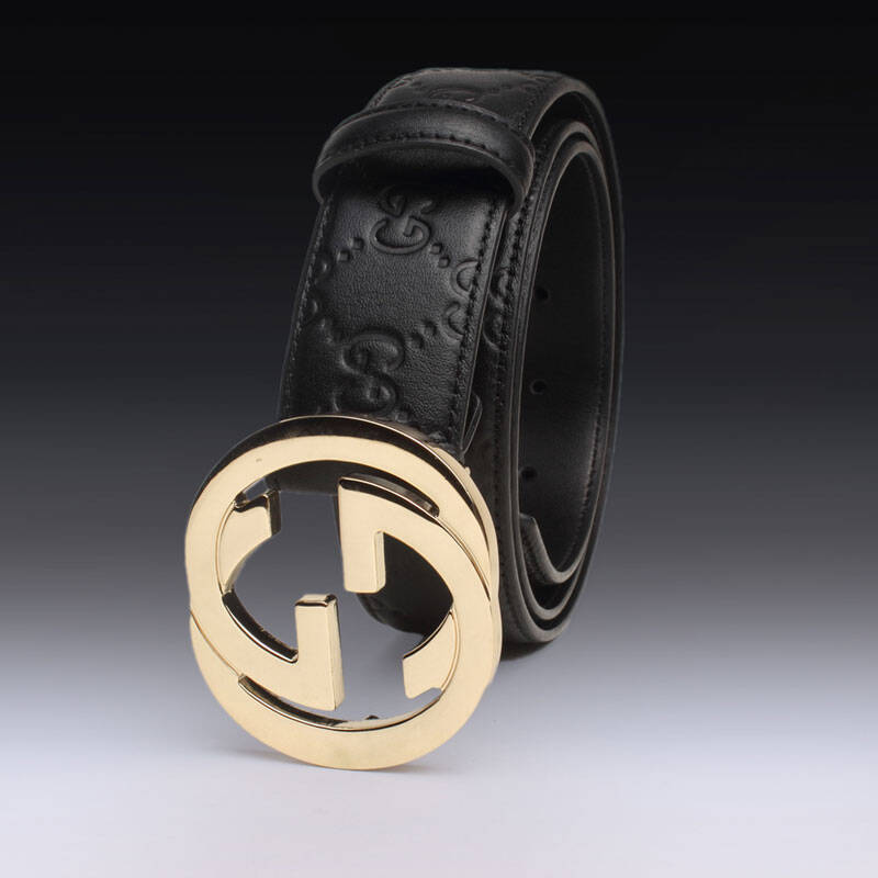 途明新款高档gucci古驰腰带男士皮带头层牛皮真皮板扣商务休闲裤带男
