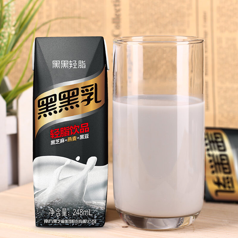 南方黑芝麻 黑黑乳轻脂饮品248ml*12盒
