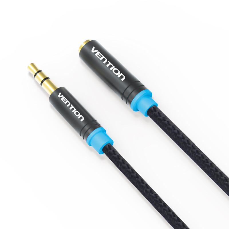 威迅（VENTION）3.5mm音频延长线 公对母耳机立体声连接线 车载AUX音频加长转换线 5米 黑色VAB-B06-B500-M