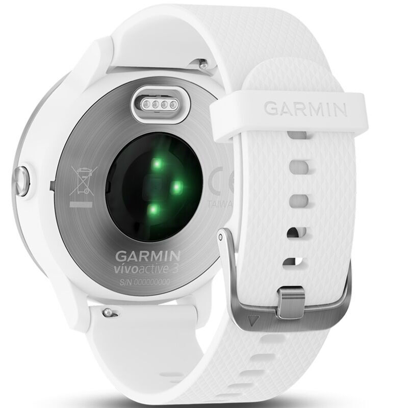 佳明（GARMIN）vivoactive3 GPS心率健康智能支付跑步骑行游泳来电提醒50米防水象牙白