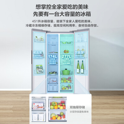 详细测评小天鹅BCD-451WKPZL(E)冰箱怎么样？求老司机指教