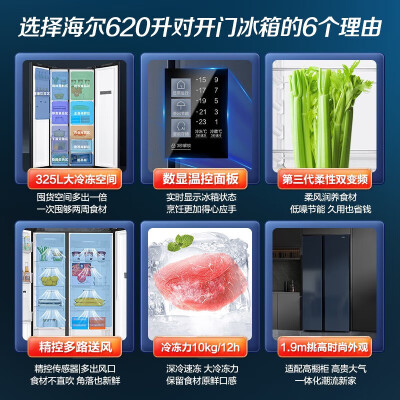 海尔冰箱620升和625升有区别吗-海尔冰箱620升和625升核心区别解析_http://www.meifudie.com_好物_第2张