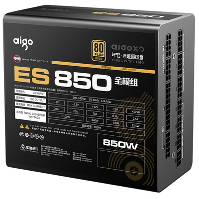 爱国者额定850W 电竞ES850全模组电源怎么样？测评如何？