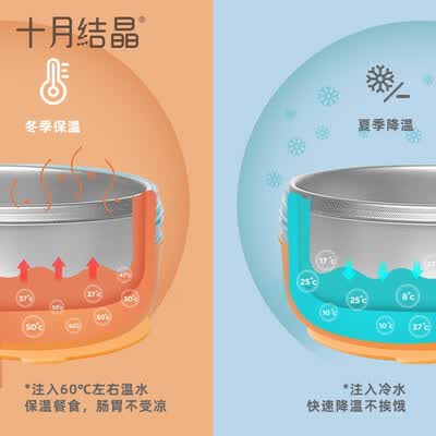 十月结晶SH1157不锈钢婴儿保温碗雅芬橙怎么样?口碑如何?