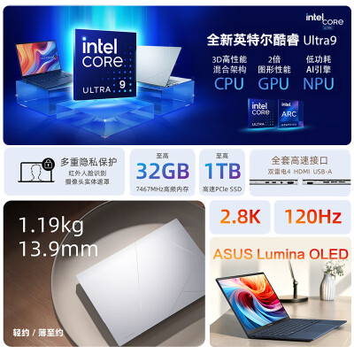 华硕灵耀14 2024和thinkbook14+哪个好？区别大吗？