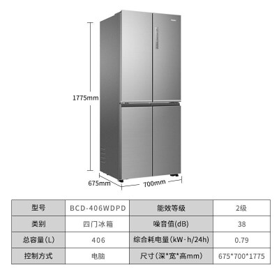 对比报告海尔bcd406wdpd和477wdpcu1有什么区别？重要提醒看看？